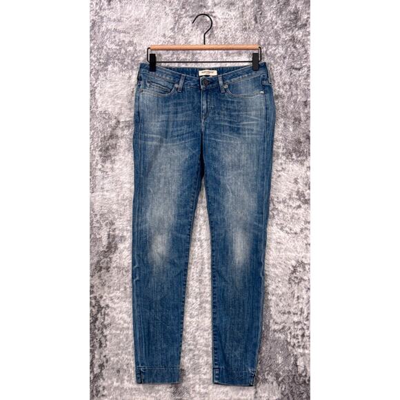 Made & Crafted Levis Jeans 26 Womens Pins Cropped Low Rise Medium Wash Denim - Picture 1 of 7